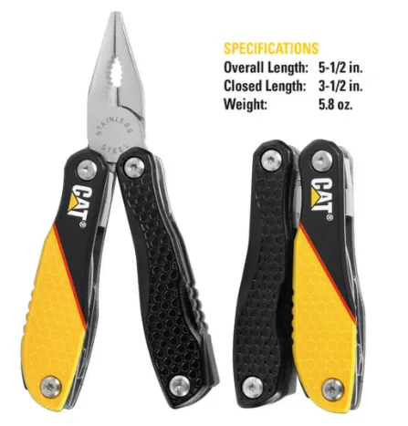 12-in-1 Multi Tool Yellow/Black Handle