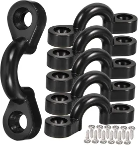 1set C-Shaped Buckle for Kayaks Boats Heavy Duty Outdoor Rope Fixing Buckles Screws Essential Accessories for Canoeing Rafting and Docking Lines