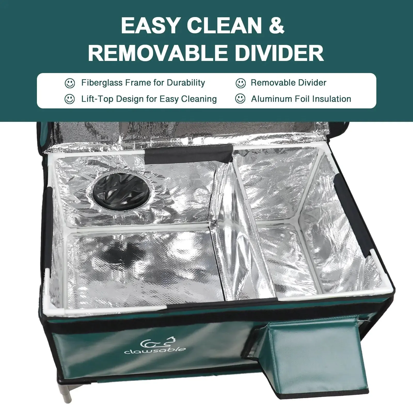 2-Door Lift-Top Elevated Insulated Outdoor Cat House Large