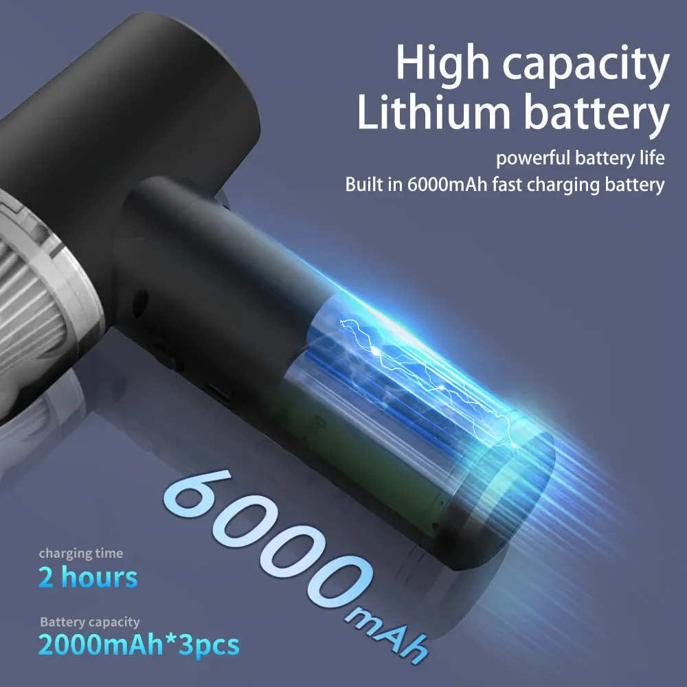 3-IN-1 50000RPM Air Duster Inflator Vacuum Pump 3 Gear Adjustable