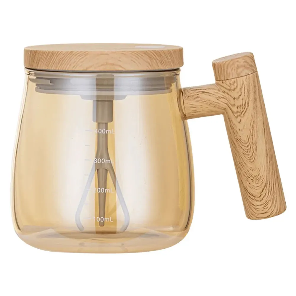 400ML  IP67 Waterproof High Borosilicate Glass Auto Mixing  Mug