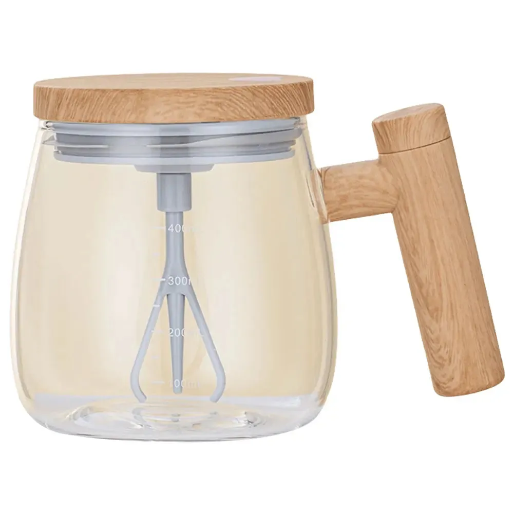 400ML  IP67 Waterproof High Borosilicate Glass Auto Mixing  Mug