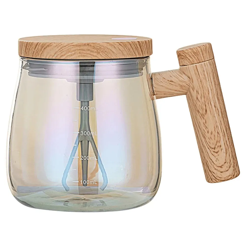 400ML  IP67 Waterproof High Borosilicate Glass Auto Mixing  Mug