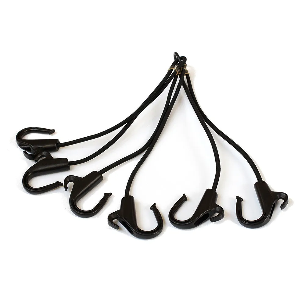 60cm Reliable Elastic Bungee Cord with 6 POM Hooks