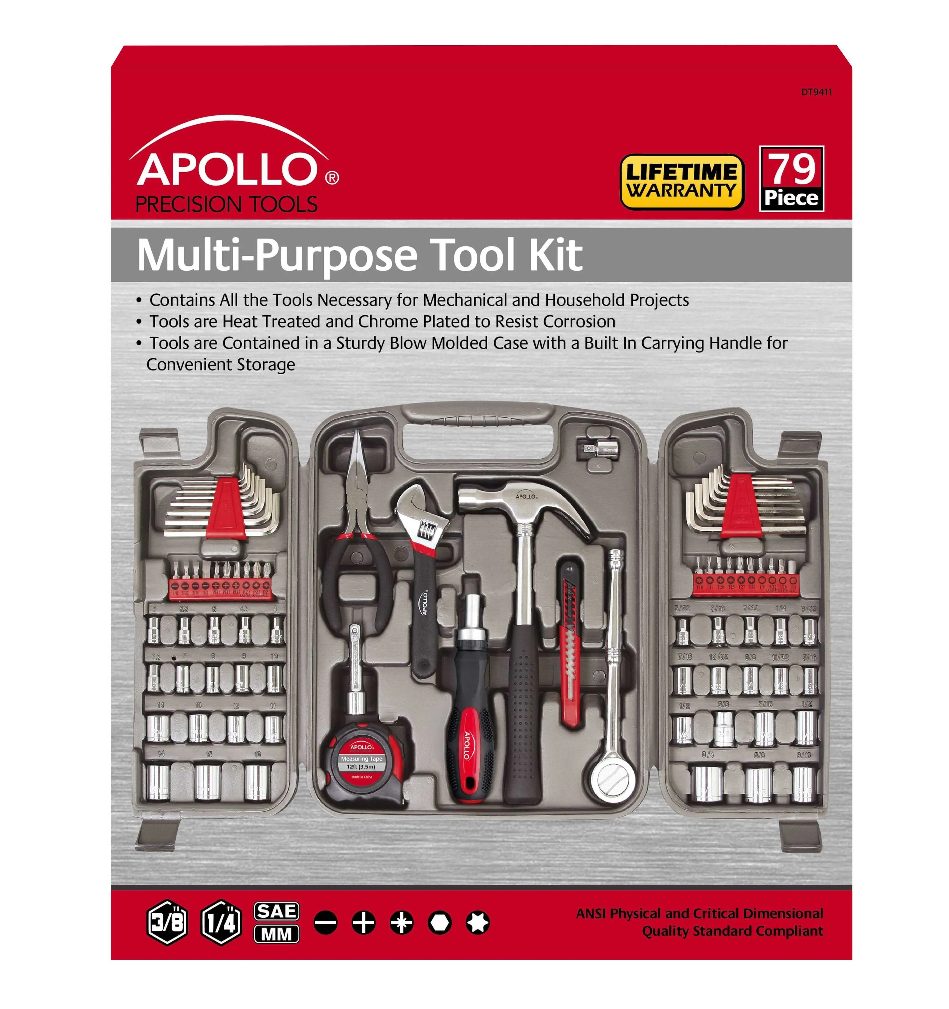 79 Piece Multi-Purpose Tool Kit - DT9411