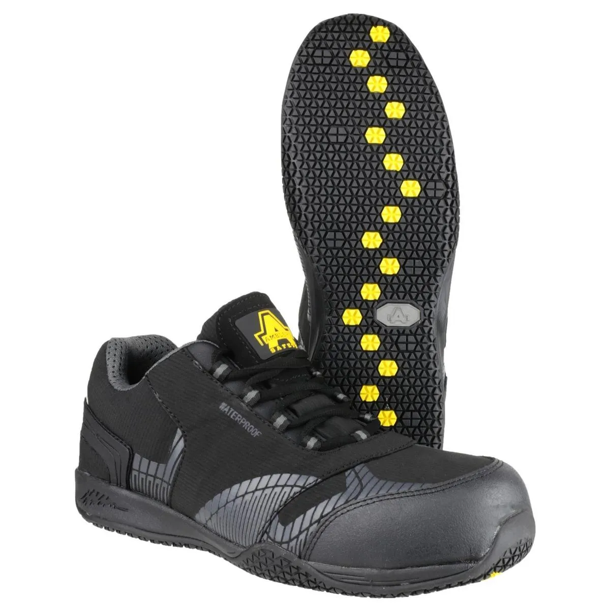 Amblers Safety FS29C Waterproof Metal Free Non Leather Safety Trainer Black