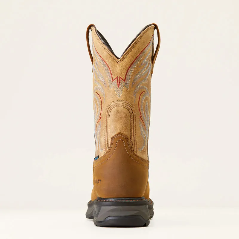 Ariat Men's 11" Workhog XT Waterproof Carbon Toe Work Boot - Distressed Brown 10045435