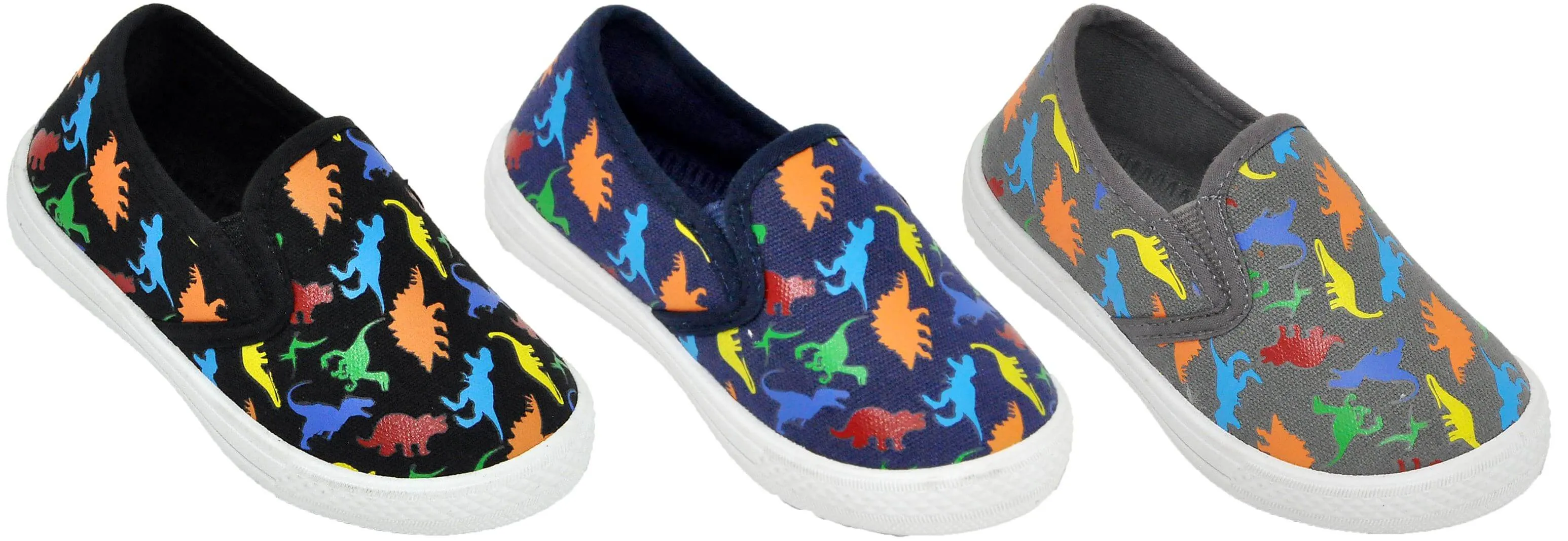 Boys' Dinosaur No Tie Slip On Shoe - Toddler Sizes 5, 6, 7, 8, 9 and 10