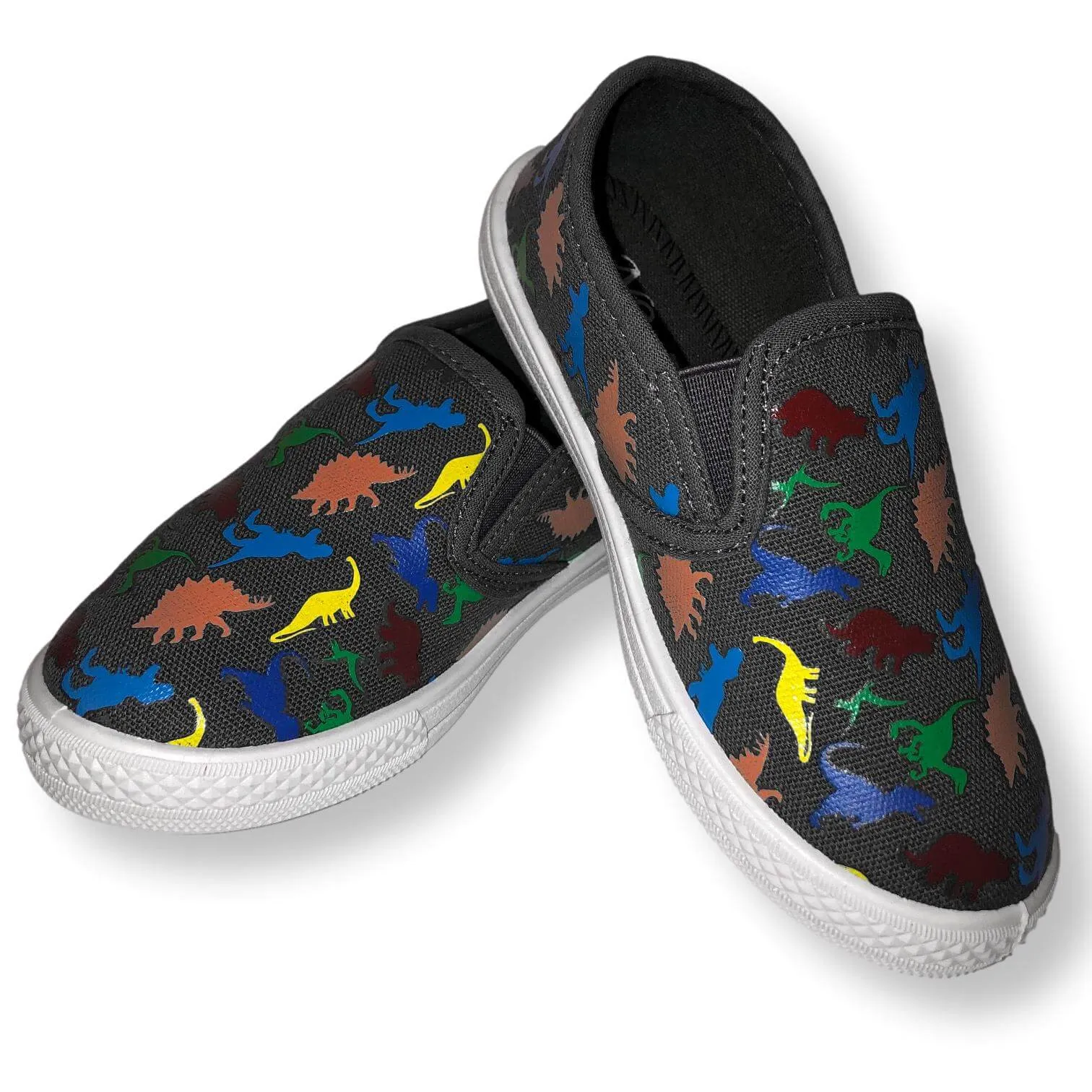 Boys' Dinosaur No Tie Slip On Shoe - Toddler Sizes 5, 6, 7, 8, 9 and 10