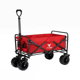 Bull All Terrain Folding Outdoor Transport Wagon – Red
