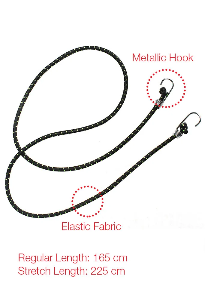 Bungee Cargo Rope Black (Set of 4)