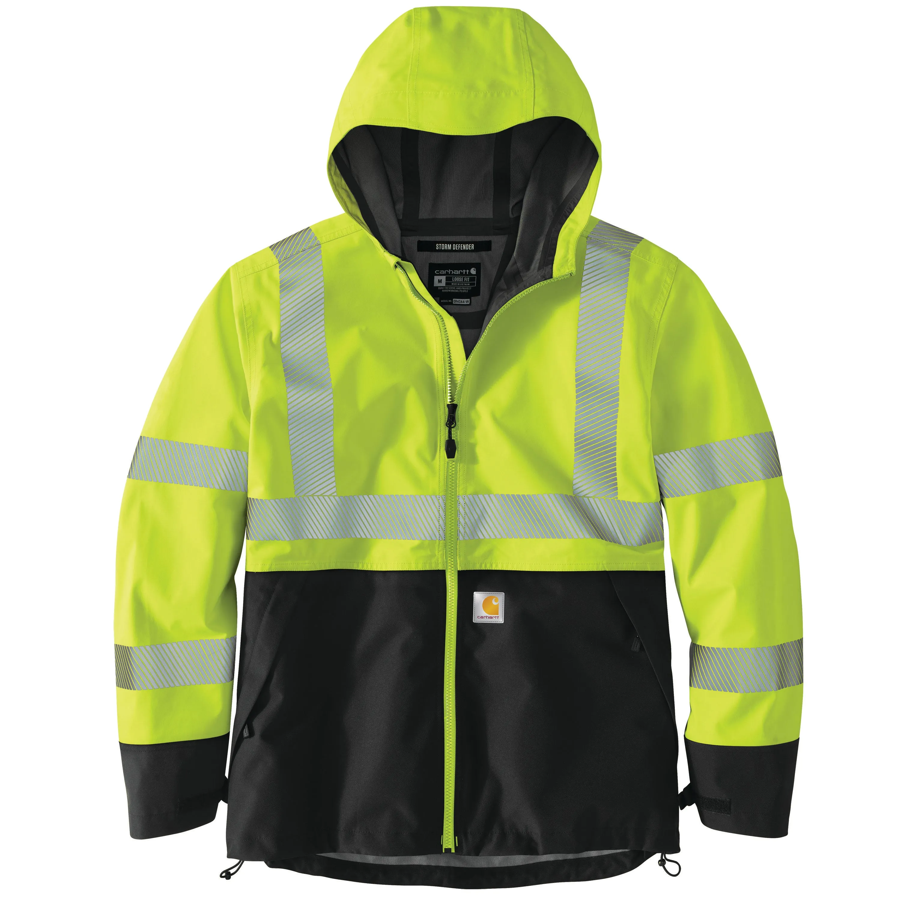 Carhartt Men's Hi-Vis Waterproof Storm Defender® Class 3 Hooded Jacket