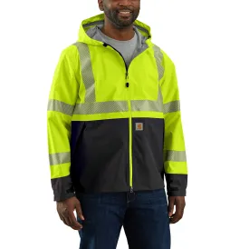 Carhartt Men's Hi-Vis Waterproof Storm Defender® Class 3 Hooded Jacket