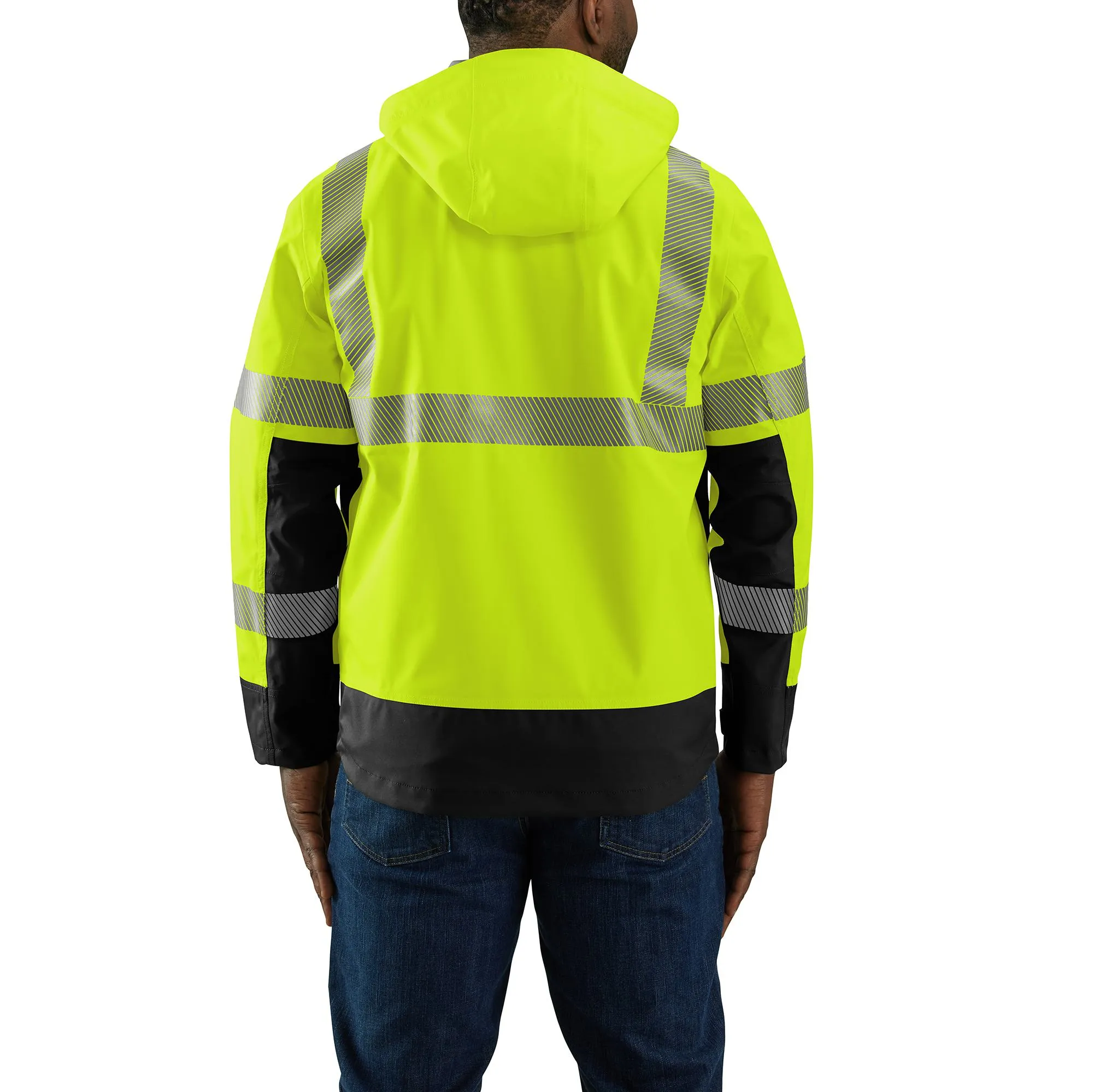 Carhartt Men's Hi-Vis Waterproof Storm Defender® Class 3 Hooded Jacket