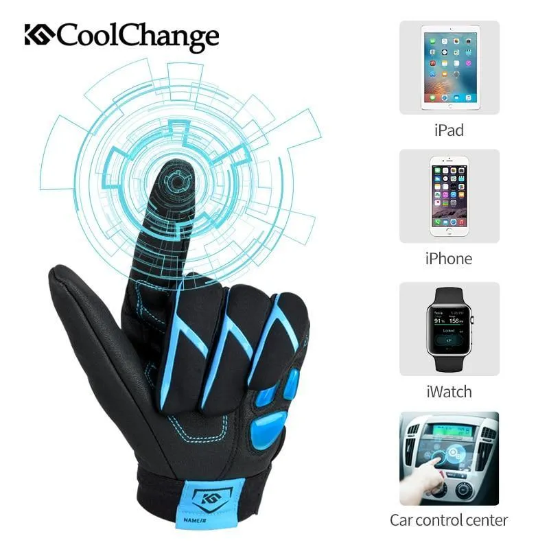 CoolChange Cycling Winter Thermal Waterproof Long Finger Touch Screen Gloves