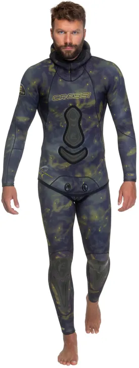 Cressi 5mm Lampuga Men's 2-pcs Camouflage Patterned Freediving Wetsuit