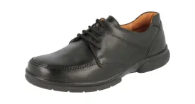 DB Shoes Mens Wide Fit (6V) Casual Lace UP Shoes (Morgan) in Black Size 7 - 14