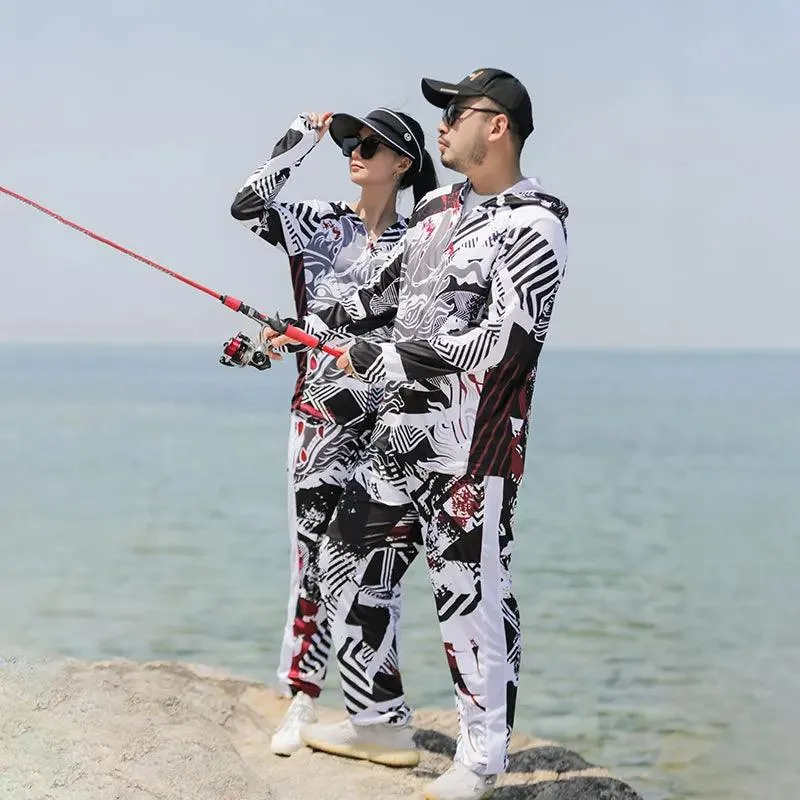 DIAOLIAN Fishing Suits Breathable Moisture-Wicking And Quick-Dry Anti-UV UPF50 