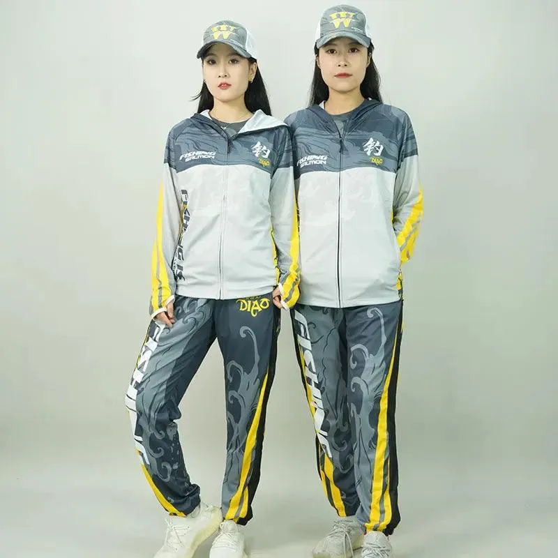 DIAOLIAN Fishing Suits Breathable Moisture-Wicking And Quick-Dry Anti-UV UPF50 