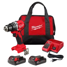 Drill/Driver - Milwaukee M18™ Compact Brushless 1/2" Drill/Driver Kit, 3601-22CT