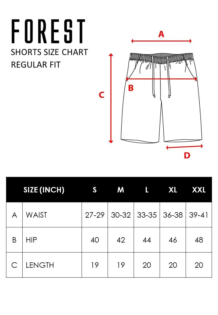 Forest Stretchable Dri-Fit Sport Shorts Quick Dry Short Pants Men | Seluar Pendek Lelaki - 65798
