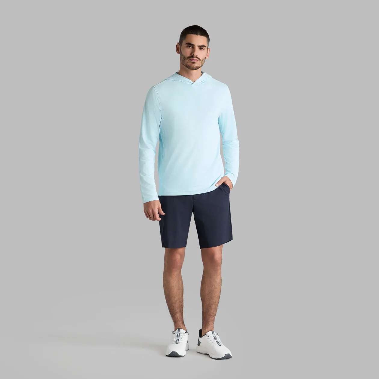 G/Fore Brushed Back Tech Golf Hoodie - Daybreak