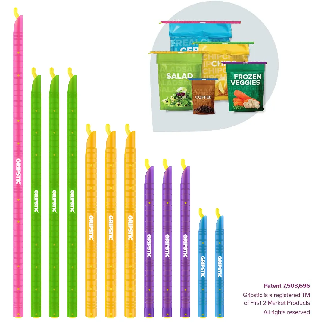 GRIPSTIC® Bag Sealer 12-Pack Assorted Set