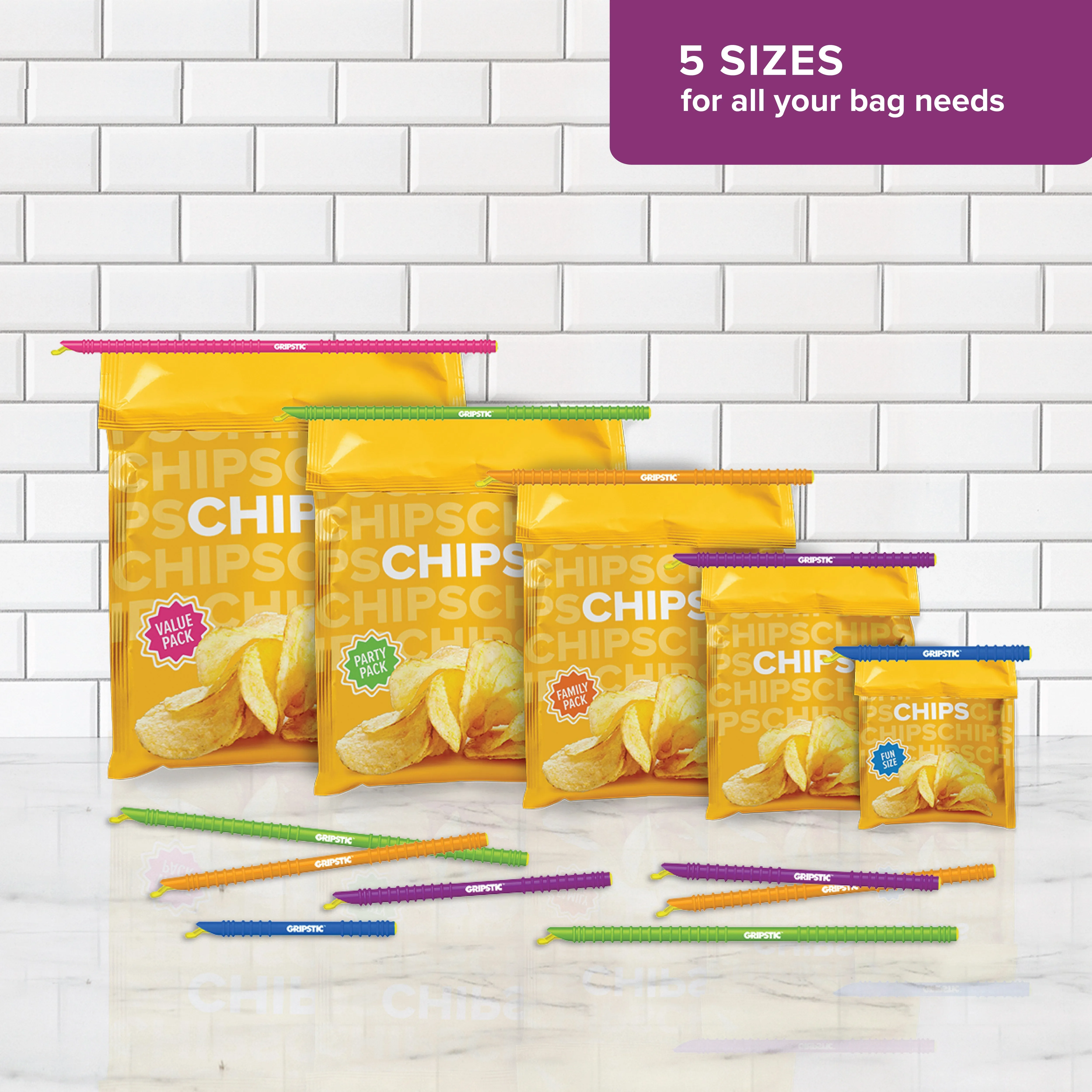 GRIPSTIC® Bag Sealer 12-Pack Assorted Set