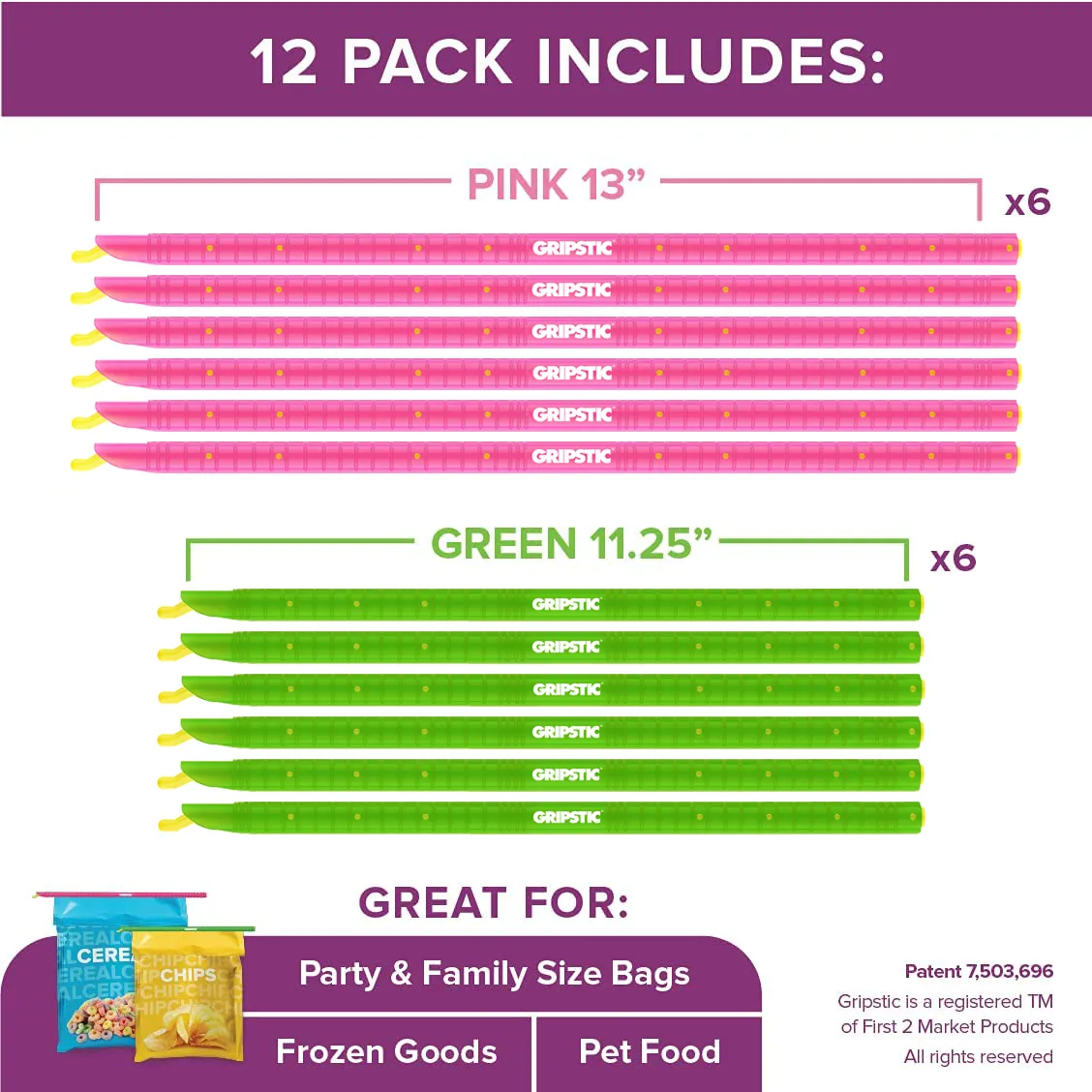 GRIPSTIC® Bag Sealer 12-Pack X-Large Set