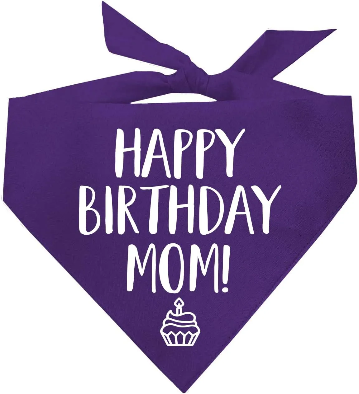 Happy Birthday Mom! Dog Bandana (Purple, OS 168)