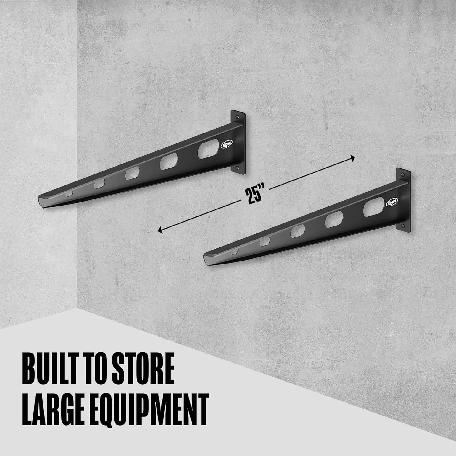 Koova Wall Mounted Storage Rack for Canoes, Kayaks and Stand Up Paddle Boards | Made in The USA | Easy to Install - Hardware Included