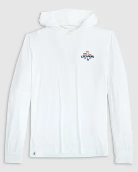 Los Angeles Dodgers Talon Featherweight Performance Hoodie - 2024 World Series Champions Logo