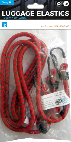 Luggage Elastic 100cm/39in 2 Pack (LE004)