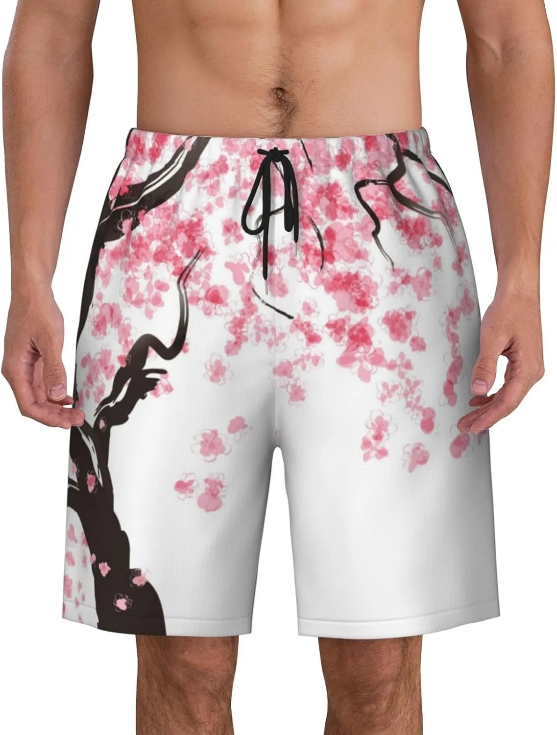 Mens Swim Trunks with Mesh Lining,Quick Dry Swimsuit Board Shorts Beach Pants Swimwear Bathing Suits