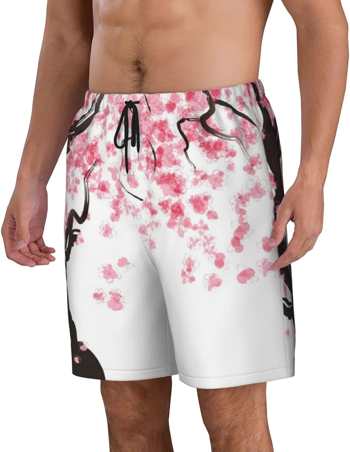 Mens Swim Trunks with Mesh Lining,Quick Dry Swimsuit Board Shorts Beach Pants Swimwear Bathing Suits