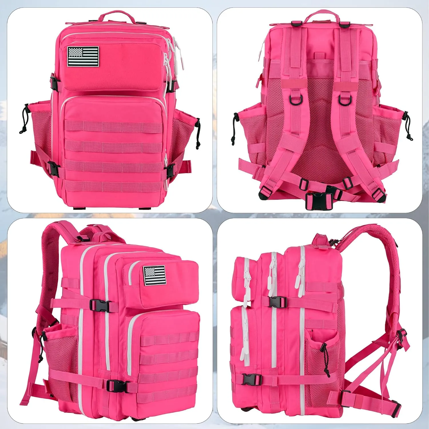 Military Tactical Backpack - 45L Molle Assault Pack for 3-Day Survival, Gym, Hunting, and Daily Use - Versatile Military Backpack & Trekking Day Pack