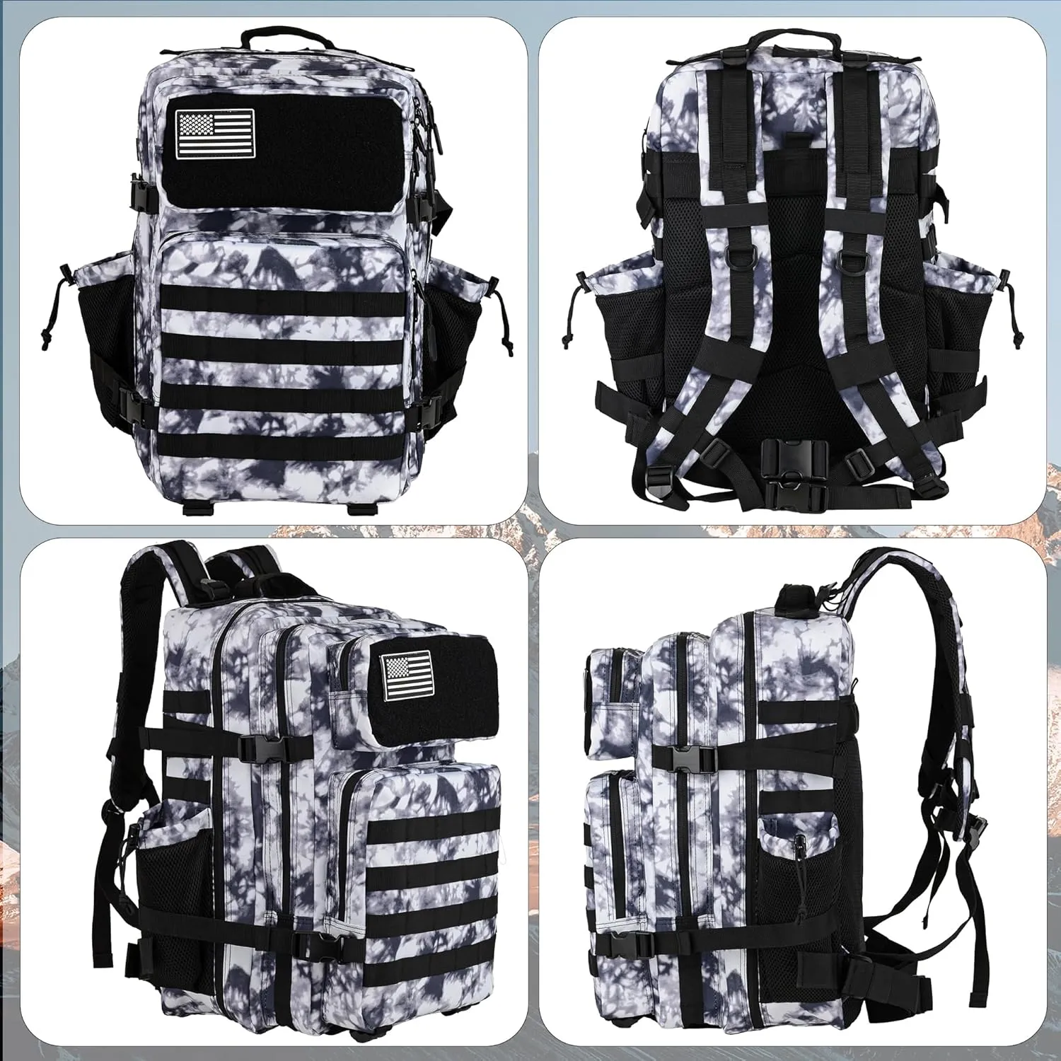 Military Tactical Backpack - 45L Molle Assault Pack for 3-Day Survival, Gym, Hunting, and Daily Use - Versatile Military Backpack & Trekking Day Pack