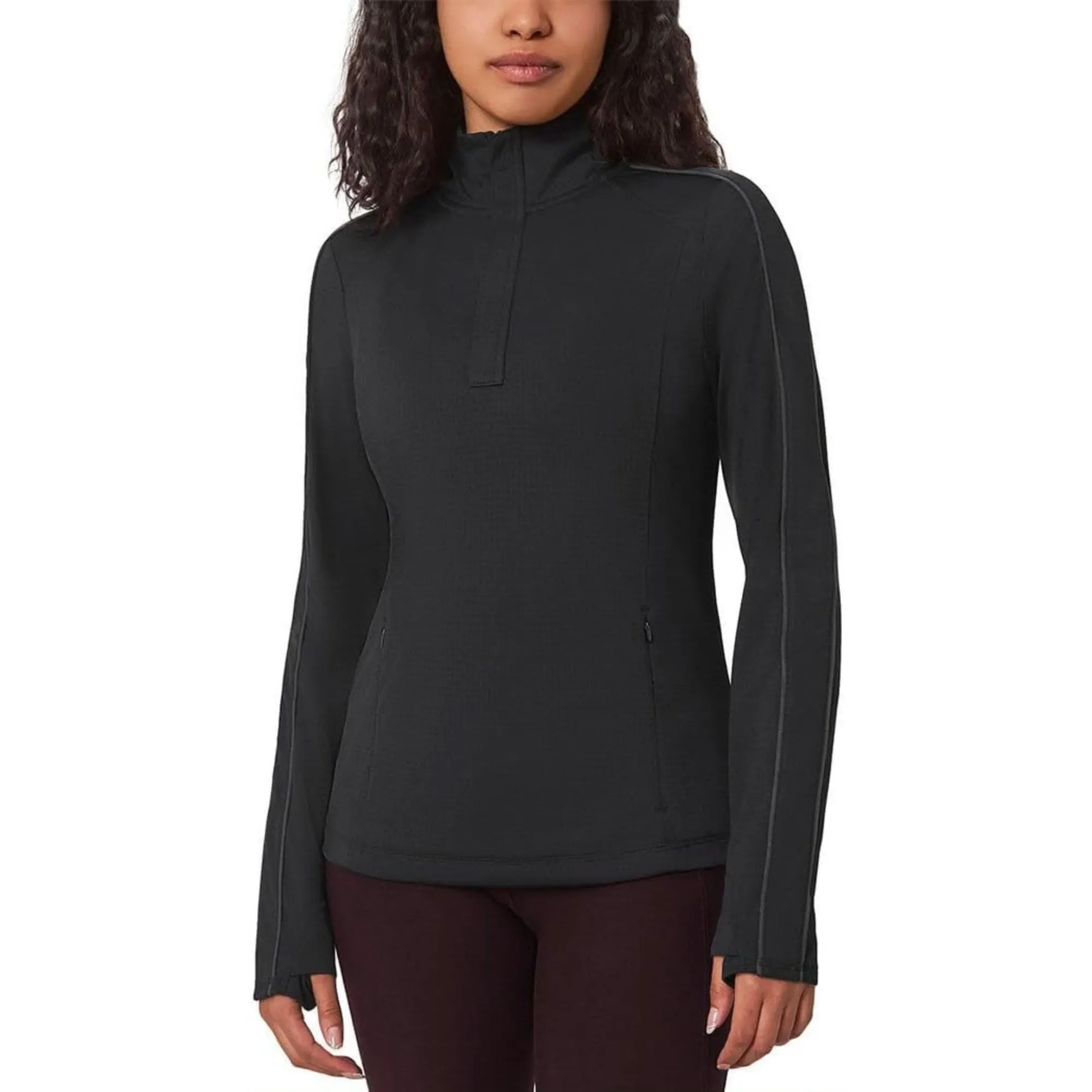 Mondetta Women's Moisture Wicking Quarter-Zip Pullover Sweatshirt Active Top