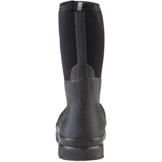 Muck Men's Chore Mid 12" Waterproof Rubber Work Boot - Black - CHM-000A