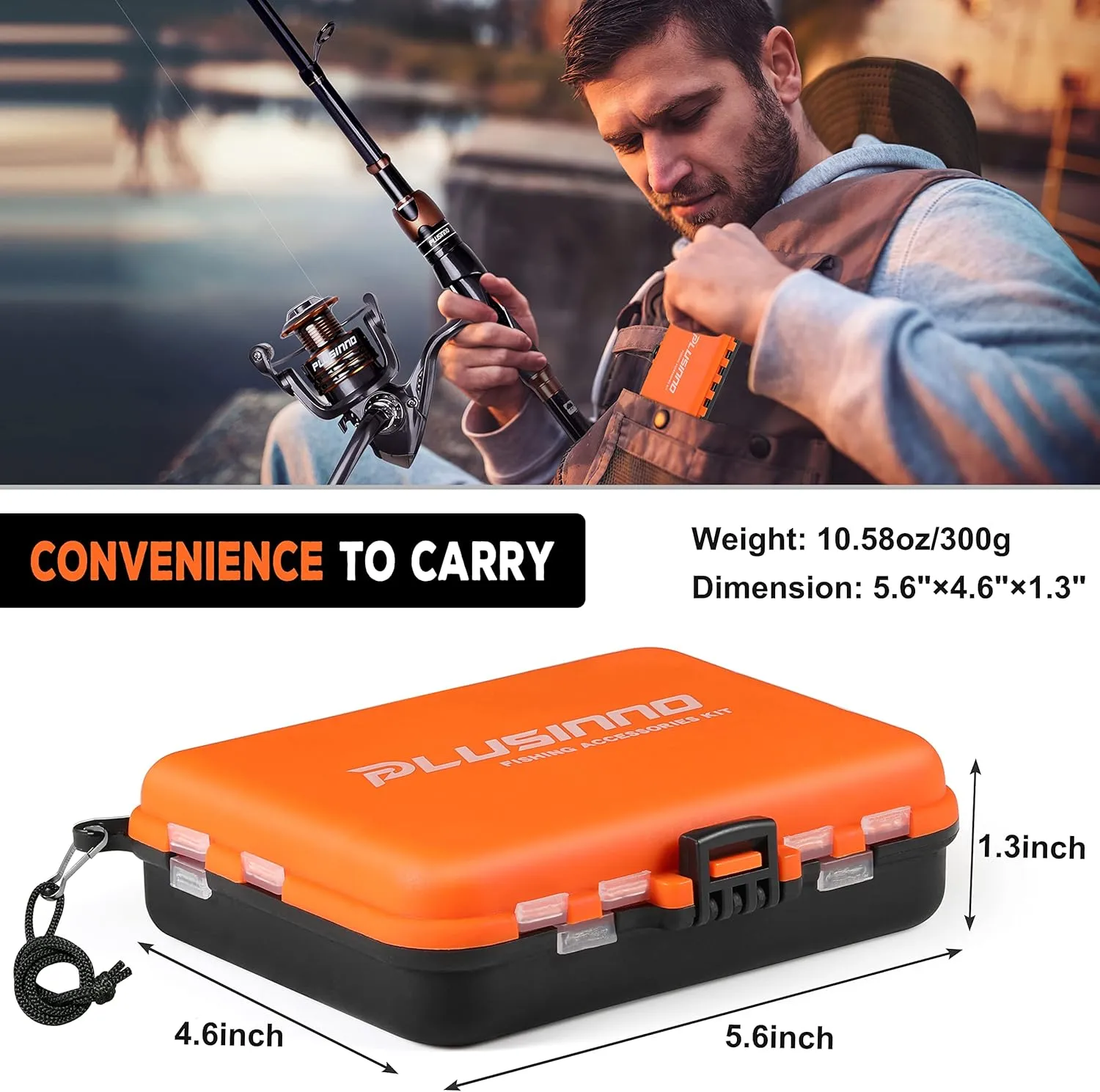 PLUSINNO 253/387pcs Fishing Gear Accessories Kit, Fishing Tackle Box with Tackle Included, Fishing Hooks, Fishing Weights Sinkers, Spinner Blade, Fishing Equipment for Bass Trout Bluegill Crappie