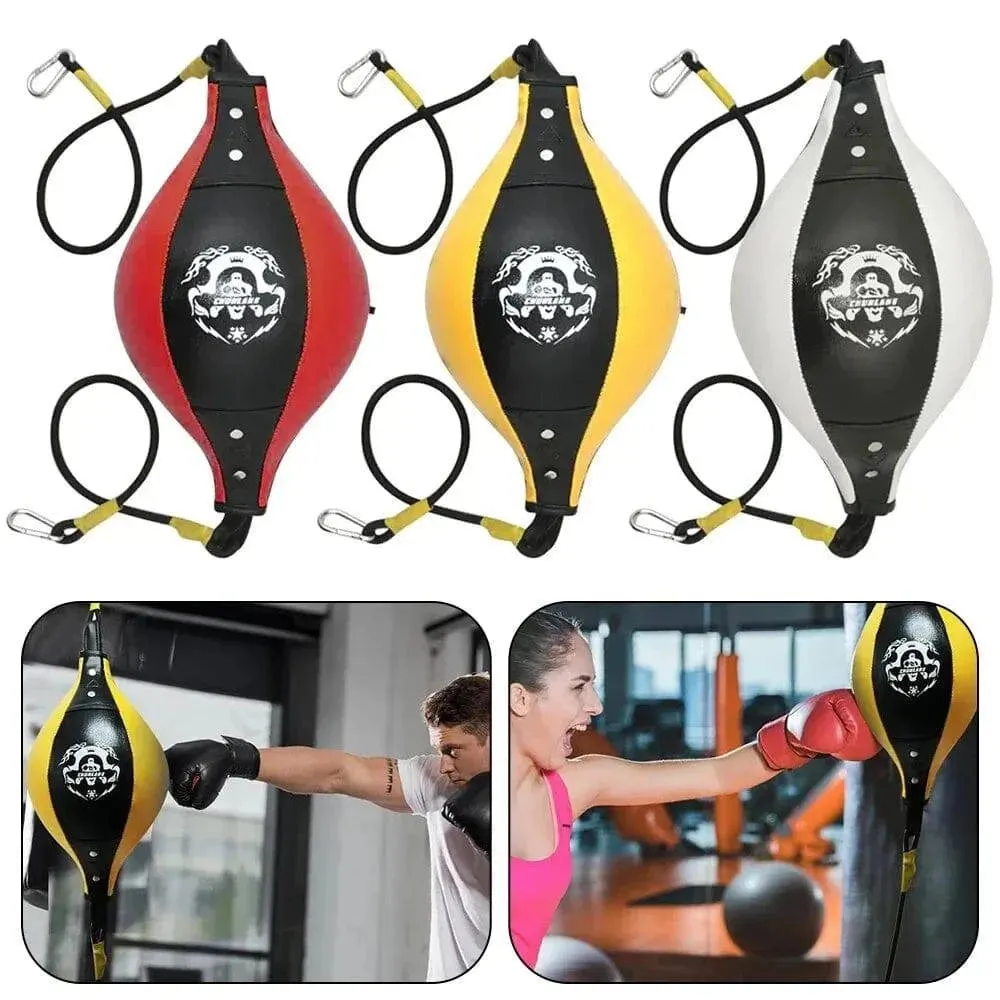 Quality PU Leather Boxing Punching Bag Pear Boxing Bag Inflatable Boxing Speed Bag Double End Training Reflex Speed Balls