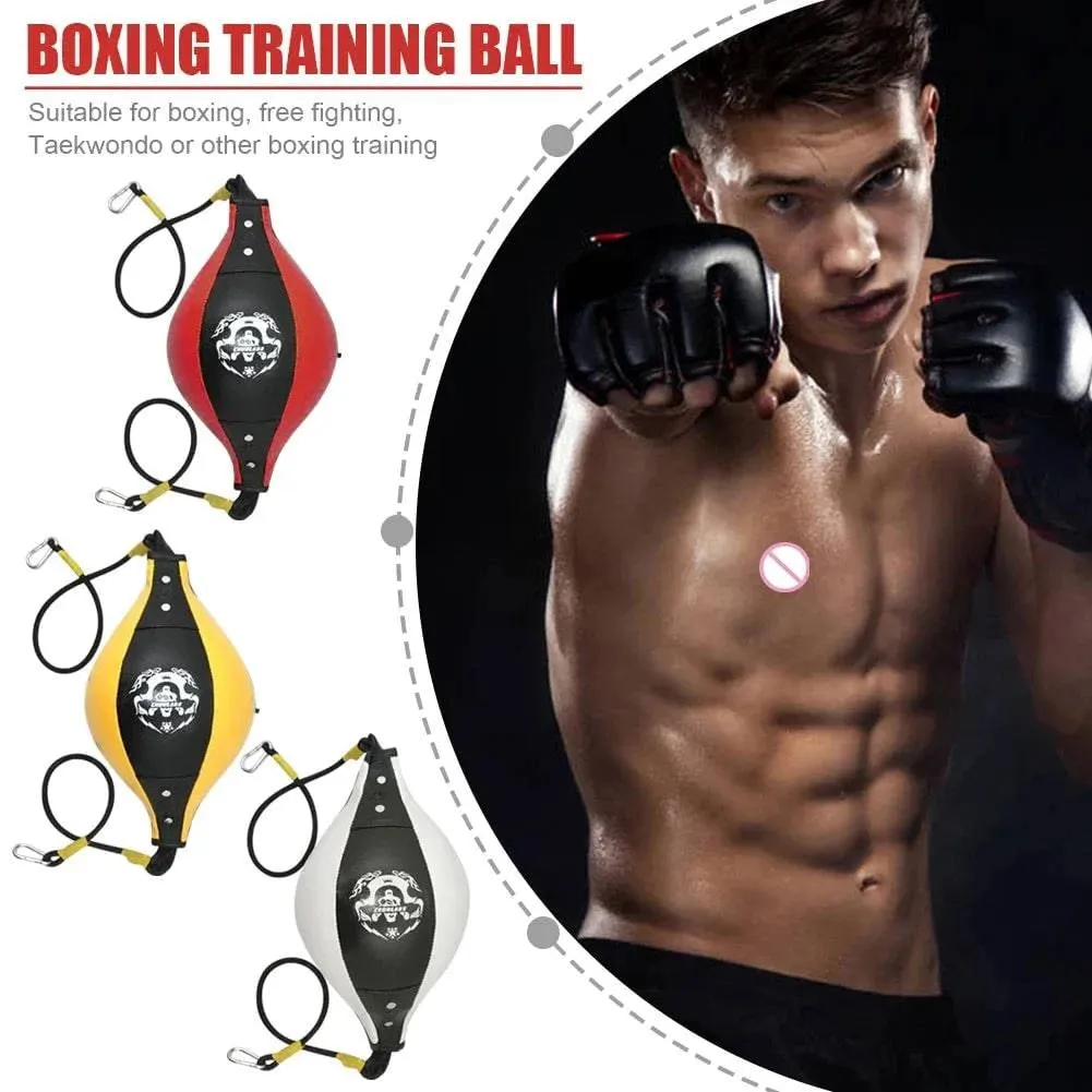 Quality PU Leather Boxing Punching Bag Pear Boxing Bag Inflatable Boxing Speed Bag Double End Training Reflex Speed Balls