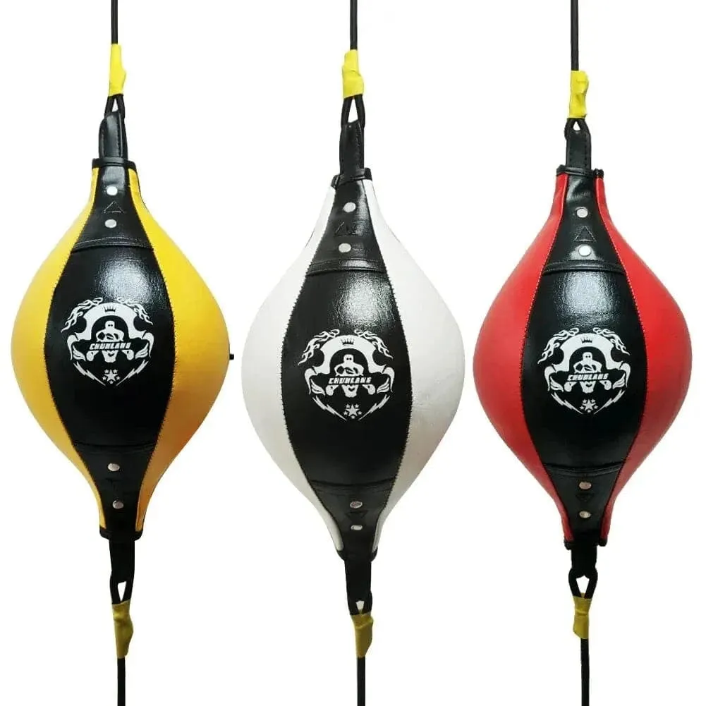 Quality PU Leather Boxing Punching Bag Pear Boxing Bag Inflatable Boxing Speed Bag Double End Training Reflex Speed Balls