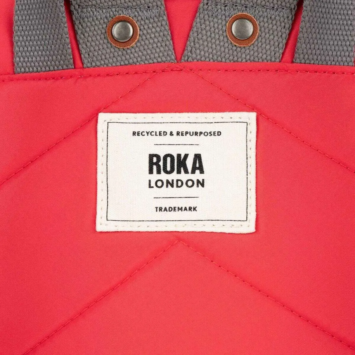Roka Bantry B Small Recycled Nylon Backpack - Poppy Red