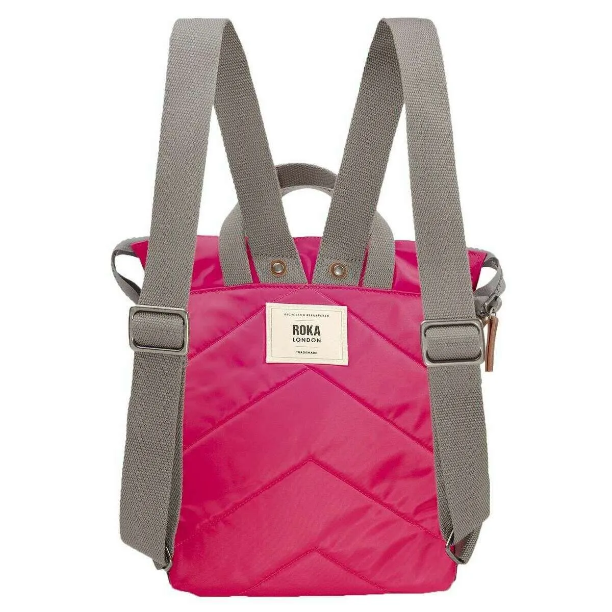 Roka Bantry B Small Recycled Nylon Backpack - Sparkling Cosmo Pink
