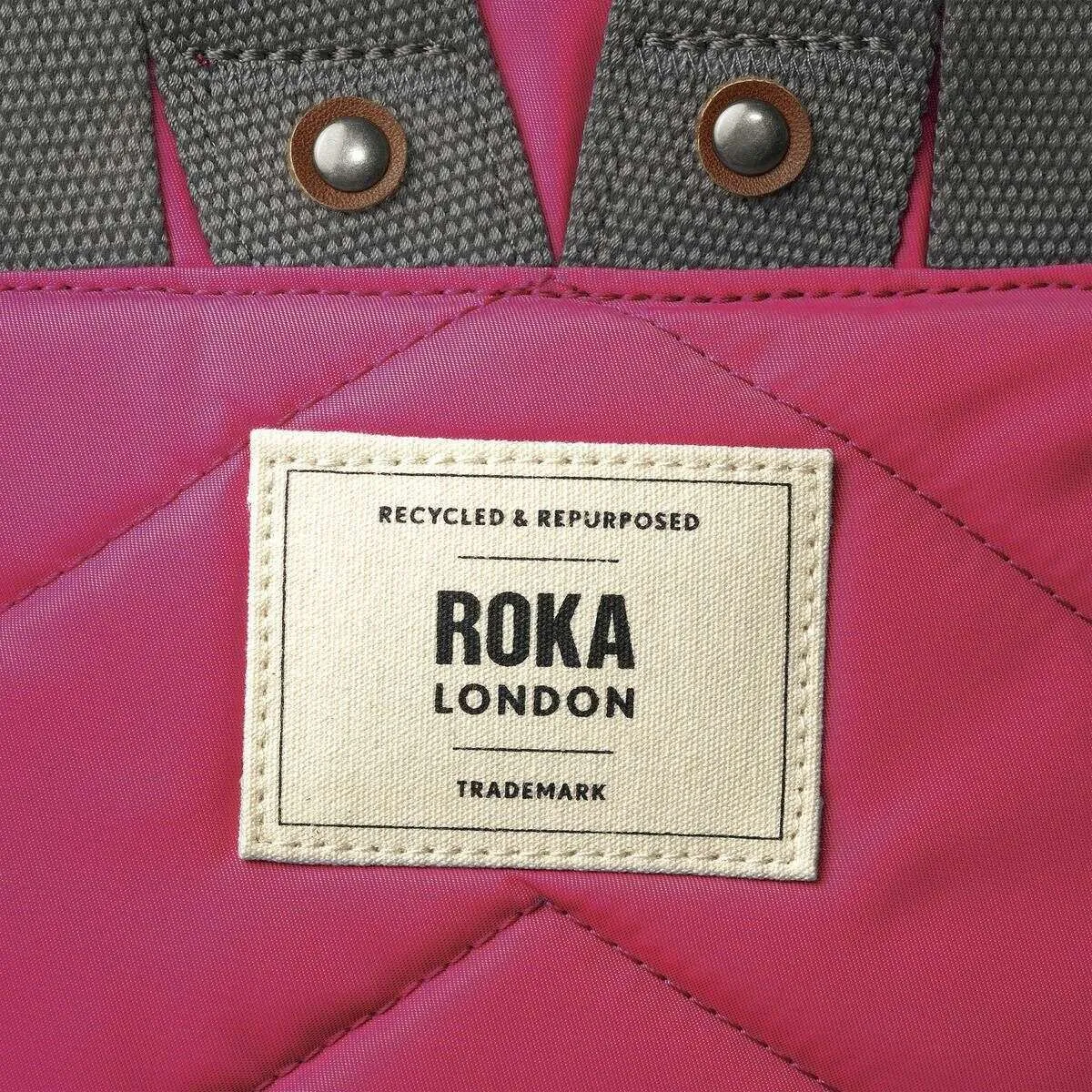 Roka Bantry B Small Recycled Nylon Backpack - Sparkling Cosmo Pink