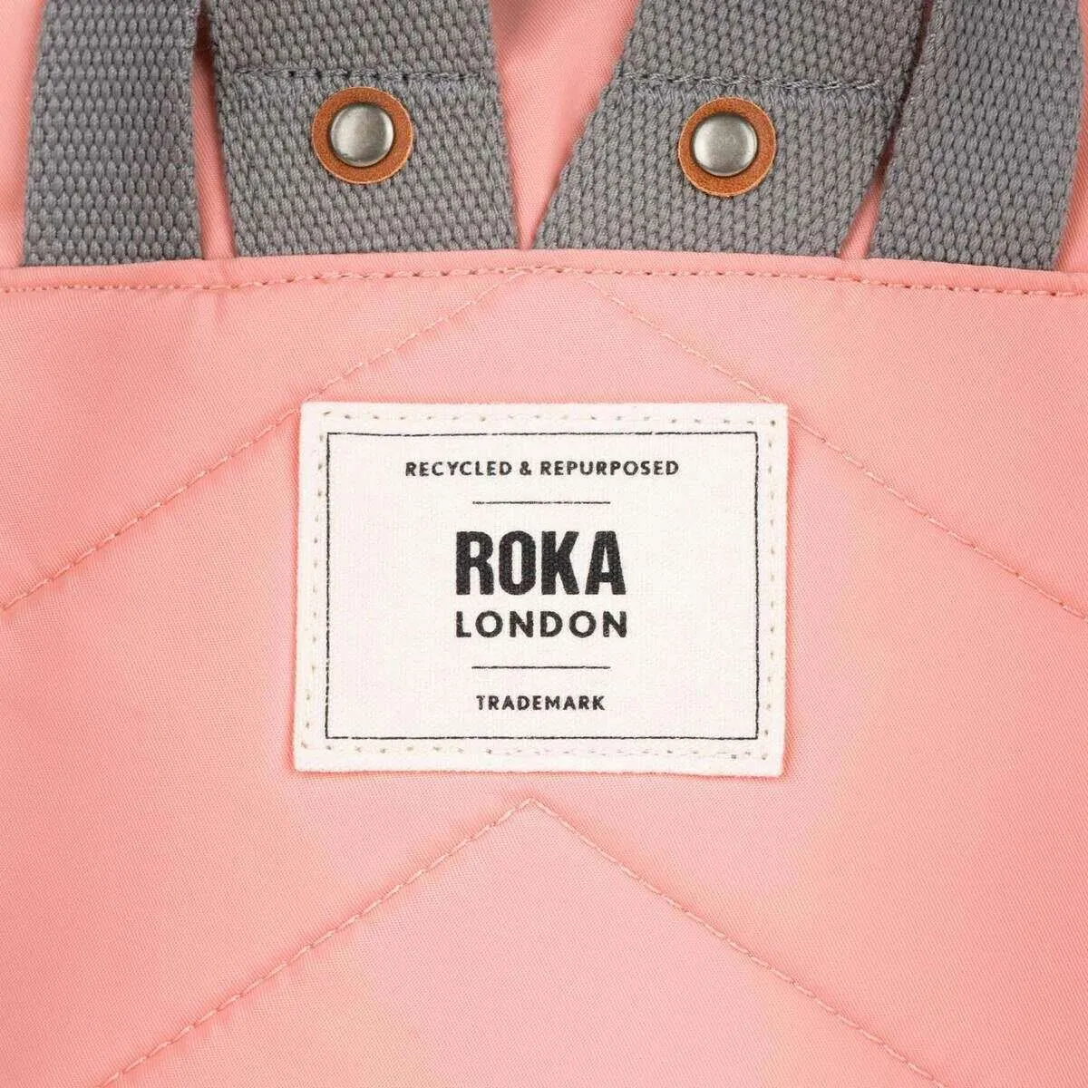 Roka Canfield B Small Recycled Nylon Backpack - Punch Pink