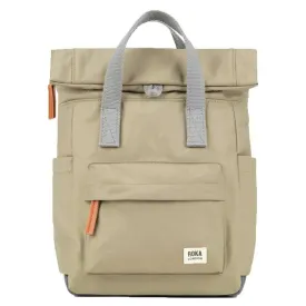 Roka Canfield B Small Recycled Nylon Backpack - Taupe Green