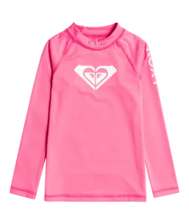 Roxy Whole Hearted L/S Rashguard-Pink Guava