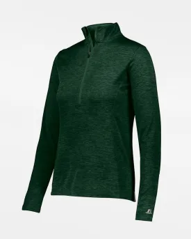 Russell Athletic Dri-Power Ladies Lightweight 1/4-Zip Pullover, heather dunkelgrün